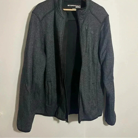 SUNICE STORMPACK men’s  heather grey full zip high neck long sleeve sweater - Picture 6 of 7